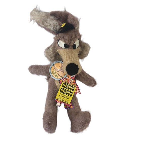 Vintage Mighty Star Plush (1971) Warner Bros. Wiley E Coyote Stuffed Animal - Picture 1 of 5